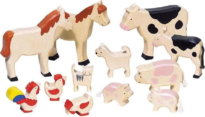 Produktbild Goki Hölzerne Boerderijdierenset
