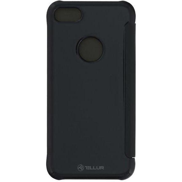 Tellur Book case Synthetic Leather with mirror for iPhone 8 juodas (Apple iPhone 8), Smartphone Hülle, Schwarz