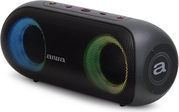 Actual product image Aiwa BST-650 black speaker (4 h, USB power delivery)