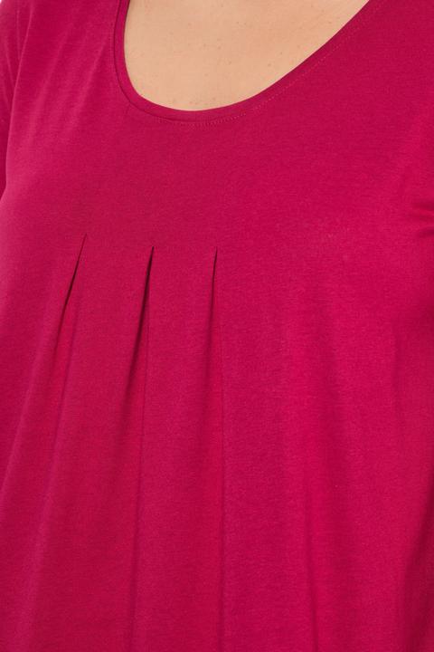 Actual product image Ulla Popken Essential Front Pleat Tee (46, 48)