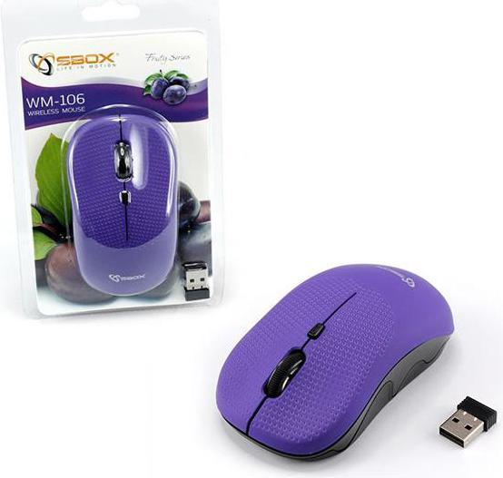 Immagine prodotto Sbox Mouse ottico senza fili WM-106 Viola (Senza fili)