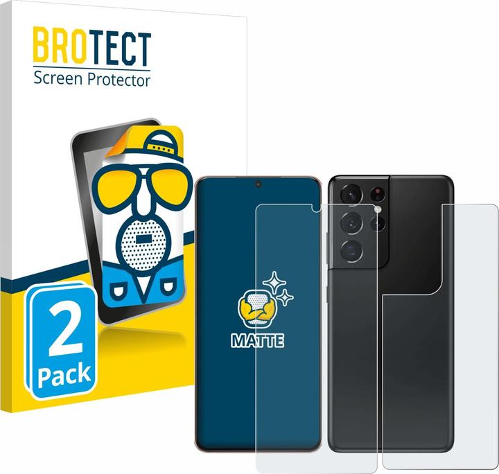 Produktbild BROTECT Entspiegelungs-Schutzfolie Displayschutz Matt (2 Stück, Samsung Galaxy S21 Ultra 5G)