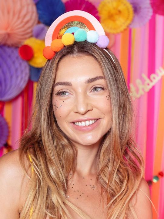 Produktbild Partydeco Haarreif Regenbogen für Erwachsene