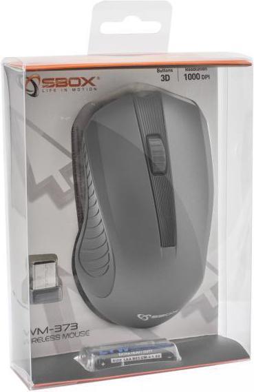 Actual product image Sbox WM-373G pilka (Wireless)