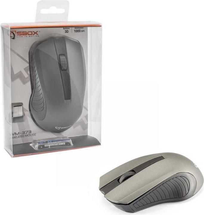 Actual product image Sbox WM-373G pilka (Wireless)