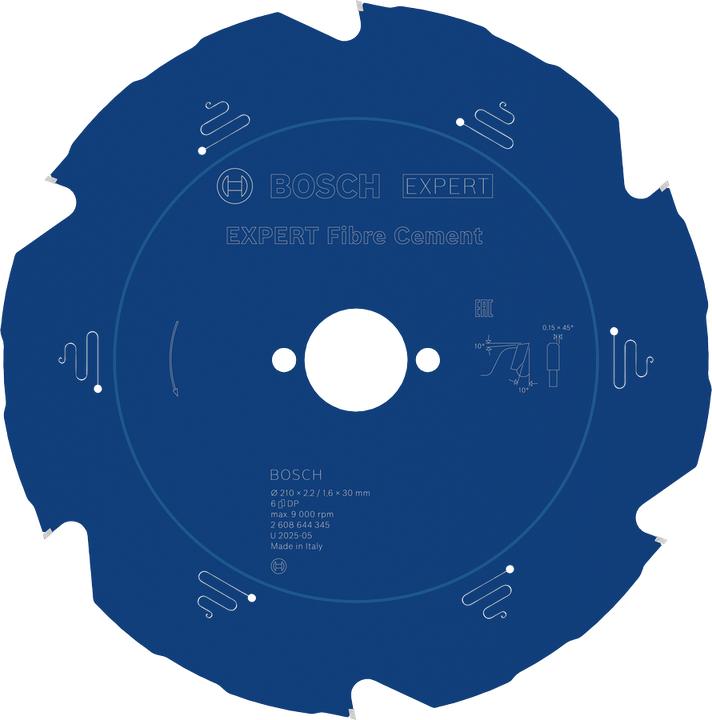 Actual product image Bosch Professional Zubehör Circular saw blade Expert for Fibre Cement, 210 x 30 x 2.2 mm, 6