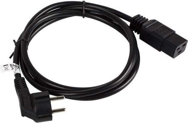 Actual product image Lanberg CA-C19C-10CC-0018-BK power cable for serveris CEE 7 / 7-> C19 16A 1.8m (1.80 m)