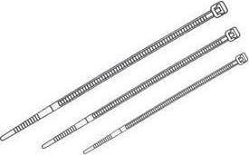 Produktbild GR-Kabel 200 x 2.5mm (Kunststoffkabelbinder, 200 mm, 100 Stk.)