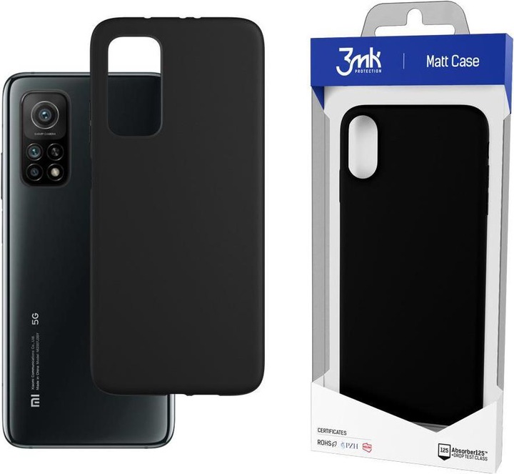 Actual product image 3MK matte case Xiaomi Mi 10T 5G / Mi10T Pro 5G black / black (Mi 10T)