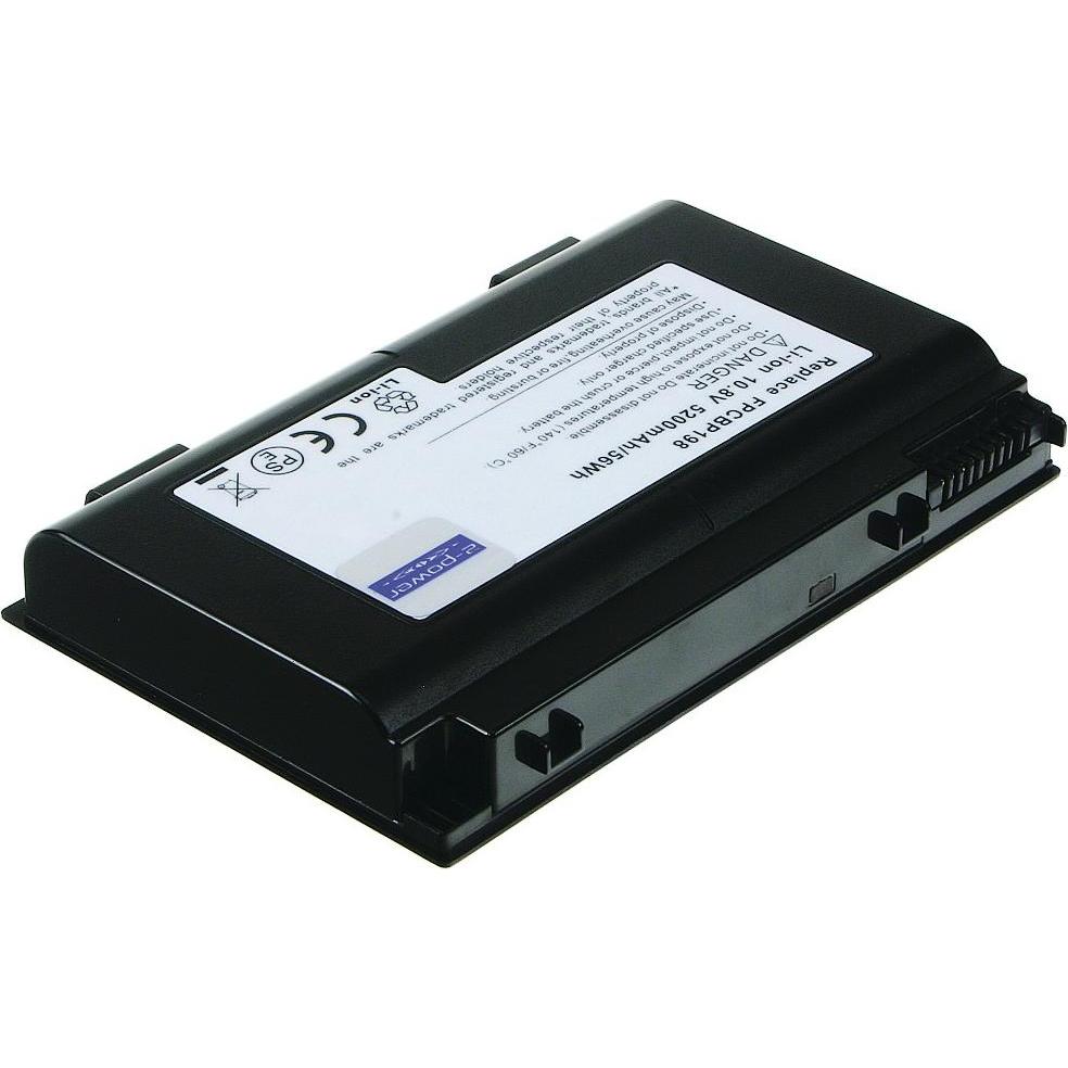2-Power Batteria principale 10.8V 4600mAh (6 cubicoli, 4600 mAh), Batteria per notebook, Nero