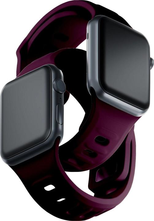 Produktbild 3MK Silicone Watch Strap ciemnofioletowy /mulberry dla Apple Watch 38/40/41mm (Silikon, Edelstahl)