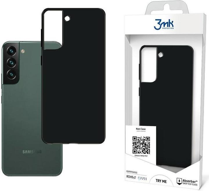 3MK Case Matt Case Samsung S906 S22 Plus 5G black (Samsung Galaxy S22+)