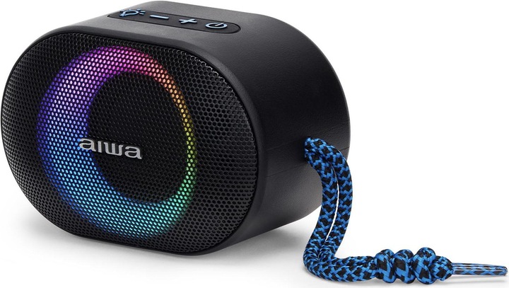 Actual product image Aiwa BST-330BL blue speaker (2.50 h)