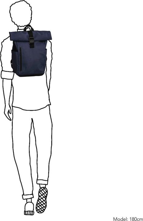 Actual product image Daniel Ray Griffith Coated Canvas Rolltop Backpack (22 l)