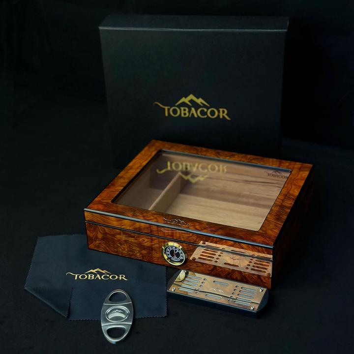 Image du produit Tobacor Zigarrenhumidor Set mit Zubehör & Geschenkbox, Modellnummer BD-TOB-HC01 (25)