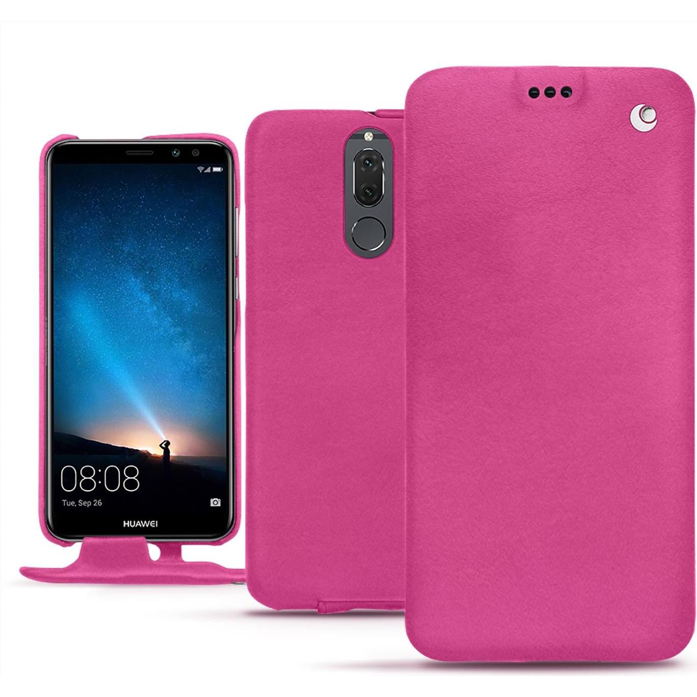 Noreve Lederschutzhülle vertikal (Huawei Mate 10 Lite), Smartphone Hülle, Rosa