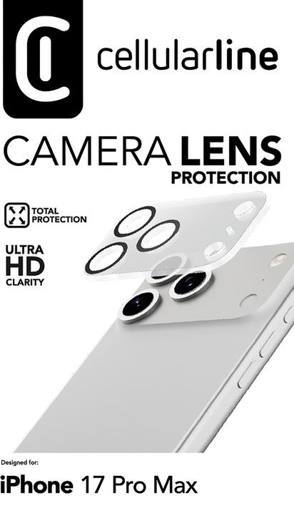 Produktbild Cellularline Camera Lens Protection (1 Stk., Apple iPhone 17 Pro Max)