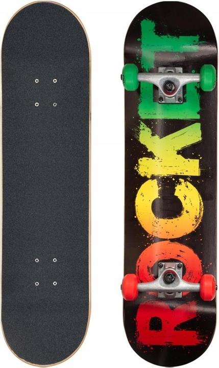 Rocket Skateboard Skateboard Rocket Rasta Fade Series 8" Complete 2022 (31.50")