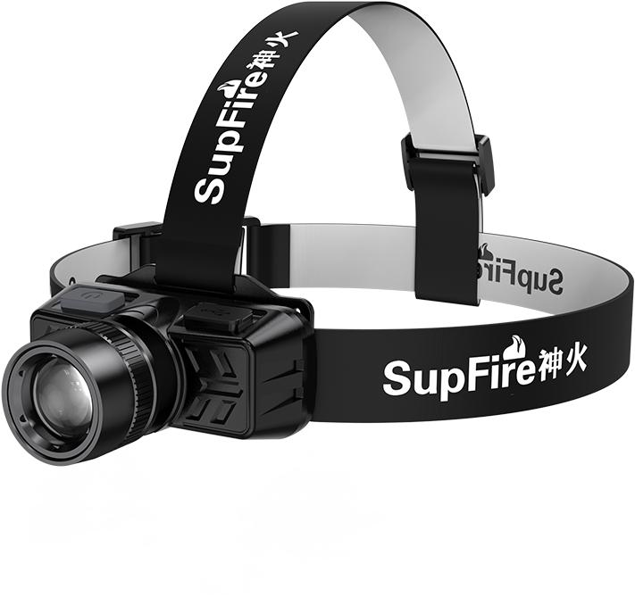 Produktbild Superfire flashlight mounted on the head USB 300lm (300 lm)