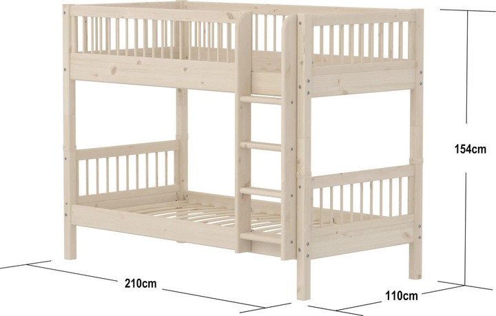 Immagine prodotto Flexa Letto a castello classico con montanti (90 x 200 cm)