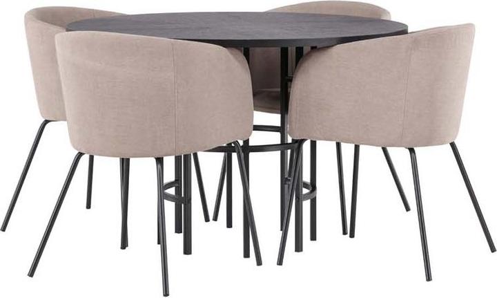 Produktbild Ebuy24 Essgruppe Copenhagen 9 (5-teilig) (MDF, Holz, Stahl)