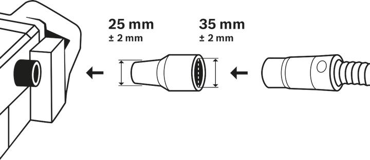 Actual product image Bosch Professional Zubehör Connection nozzle