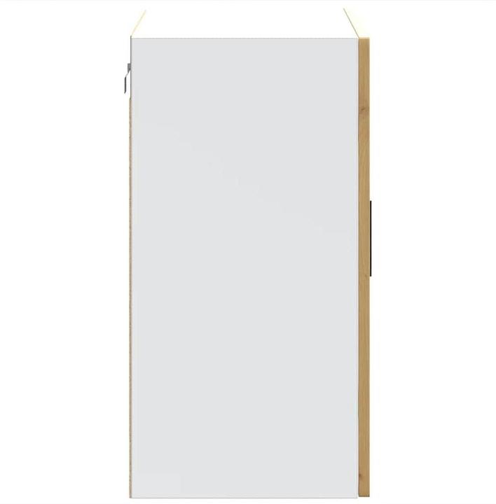 Image du produit VidaXL Armoire suspendue de cuisine avec porte en verre Porto Artisan-Chêne Armoire murale de cuisine (80 x 31 x 60 cm)