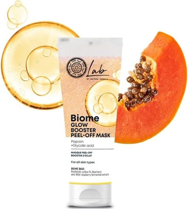 Actual product image Natura Siberica Lab Biome Glow Booster Peel-Off Face Mask 75ml (75 ml)
