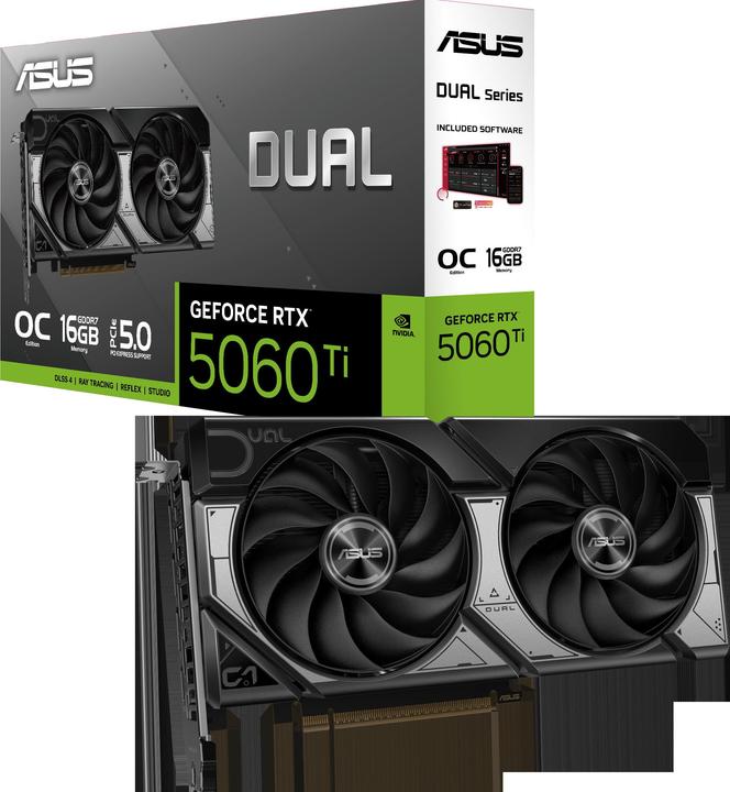 Produktbild ASUS Dual GeForce RTX 5060 Ti OC (16 GB)