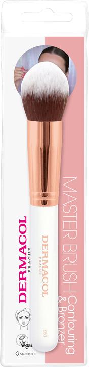 Dermacol Cosmetic brush for powder and contours with case Rose Gold D53 (Puder)