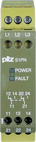 Productafbeelding Pilz Fasevolgordebewakingsrelais S1PN #890210 400-500VAC 2c/o Fasebewakingsapparaat 4046548006