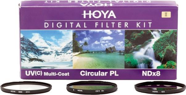 Actual product image Hoya Digital Filter Kit II (77 mm, Neutral density filter, Polarizing filter, UV filter)
