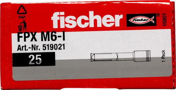 Productafbeelding Fischer Belucht betonanker FPX M 6 I (25 Pcs.)