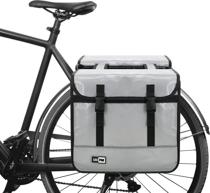 Immagine prodotto Lastpak Borsa bicicletta doppia 35 litri bisonyl nardo gri (35 l, Borsa portapacchi)