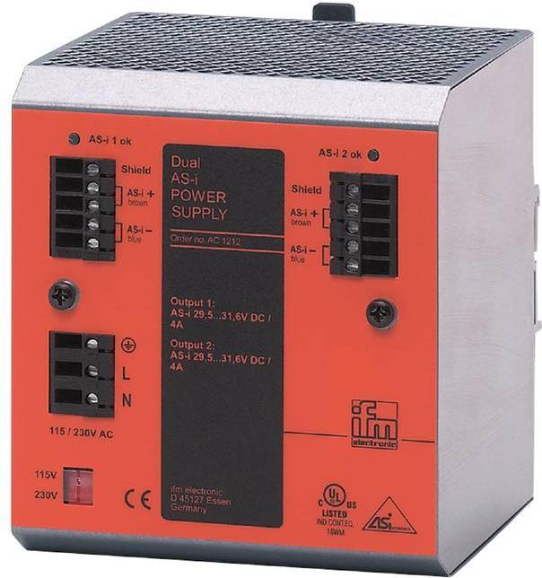 IFM AC1212 Alimentatore AS-i doppio 115/230VAC f.2x alimentatori integrati