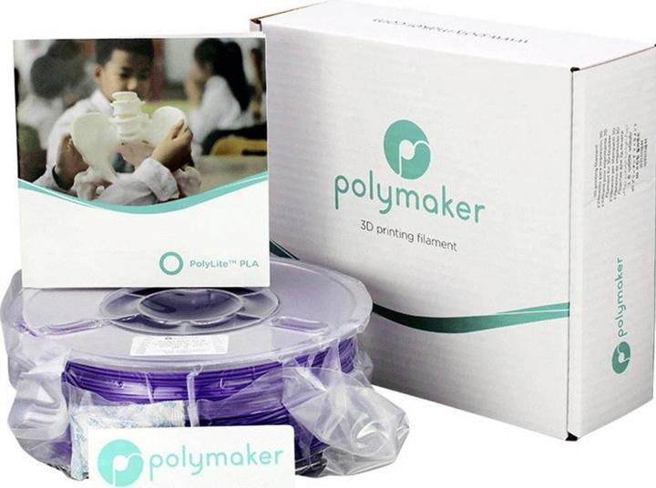 Actual product image Polymaker PolyLite PLA - Purple - 2.85mm (PLA, 2.85 mm, 1000 g, Violet)