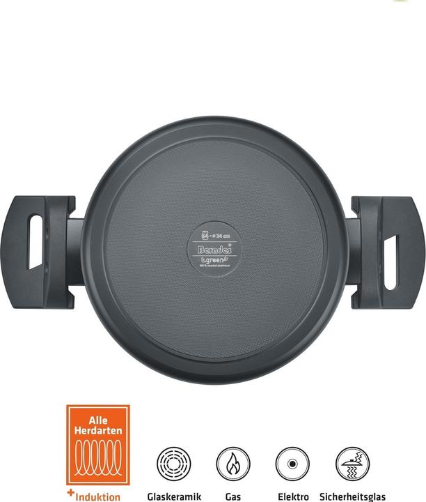 Produktbild Berndes Kochtopf Alu Recycled Induction 24 cm (24 cm, Kochtopf, Aluminium)