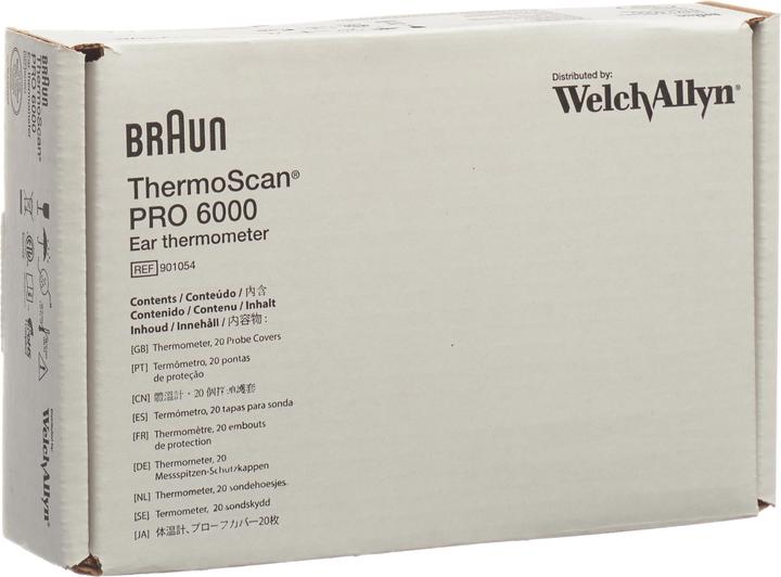 Welch Allyn Braun ThermoScan PRO 6000 thermomètre auriculaire (Auriculaire)