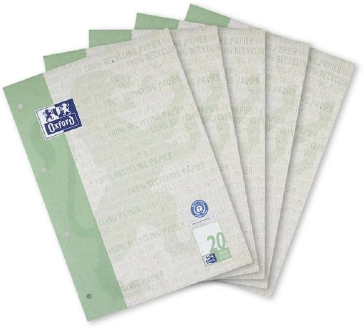 Produktbild Oxford Recycling Schulblock A4 (A4, Blanko, Harter Einband)