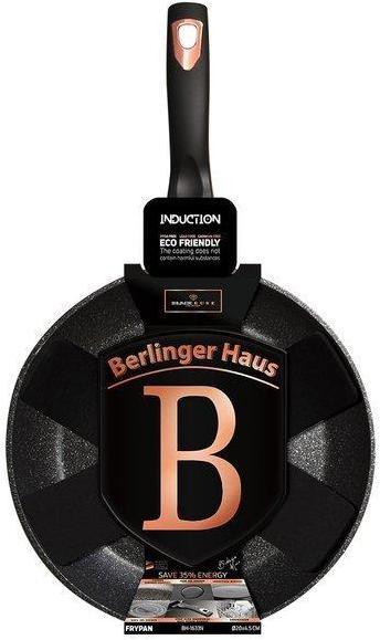 Actual product image BerlingerHaus GRANITE FRY 24cm BERLINGER HOUSE Black ROSE BH-1634 (24 cm, Pan set + pot set, Aluminium)