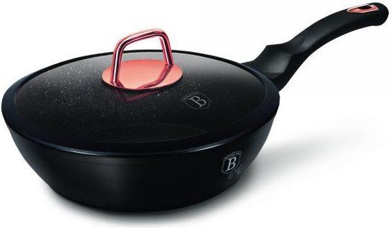 Immagine prodotto BerlingerHaus Padella in granito 24 cm Nero ROSE BH-1643 (24 cm, Alluminio pressofuso)