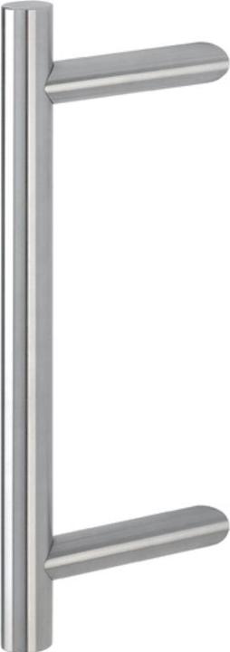 Actual product image Hoppe Push bar E5012 stainless steel colour no. F69 fixing distance 300 mm length 400 mm inclined (Door handle)