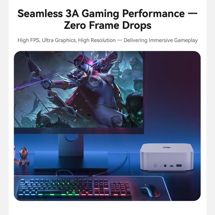 Produktbild Beelink Mini PC SER9 mit AMD Ryzen R7, Wi-Fi 6 & USB 4 (1000 GB, 32 GB, AMD Ryzen 7 H 255)