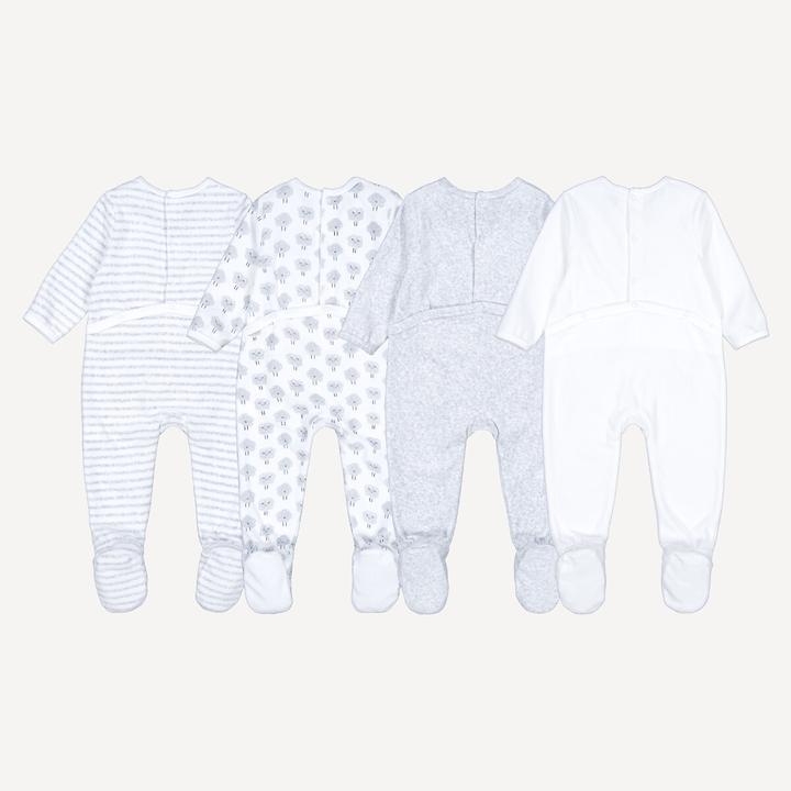 Produktbild La Redoute Collections 4er-Pack Samst-Strampler (74)