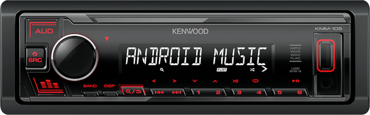 Immagine prodotto Kenwood KMM-105RY Autoradio USB MP3 / WMA con ingresso AUX