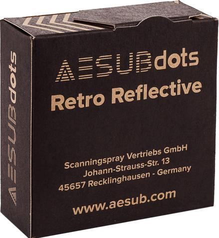 Produktbild Aesub DOTS TARGETS RETRO EASY 3mm AESD203 SCANNING TARGETS 3000Stk/Rolle (Zubehör)