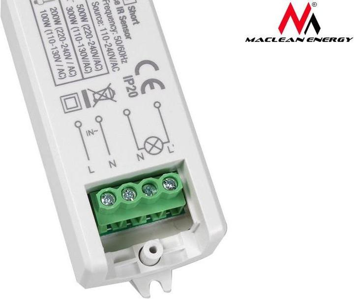 Produktbild Maclean MCE84 IR sensor short distance 5 cm LED lighting IP20 5A automatic light control (0.06 m)