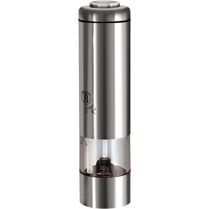 BerlingerHaus Electric Grinder Bh-1979, Pfeffermühle + Salzmühle, Grau