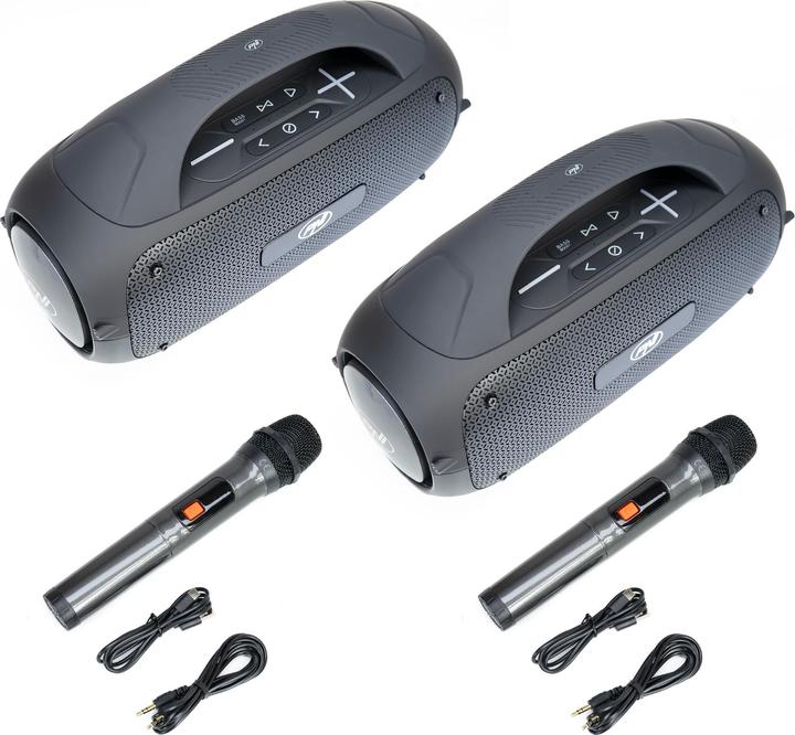 Produktbild PNI Set mit 2 tragbaren Lautsprechern FunBox BT600, Kopplung über Bluetooth mit Stereo-Sound-Funktio