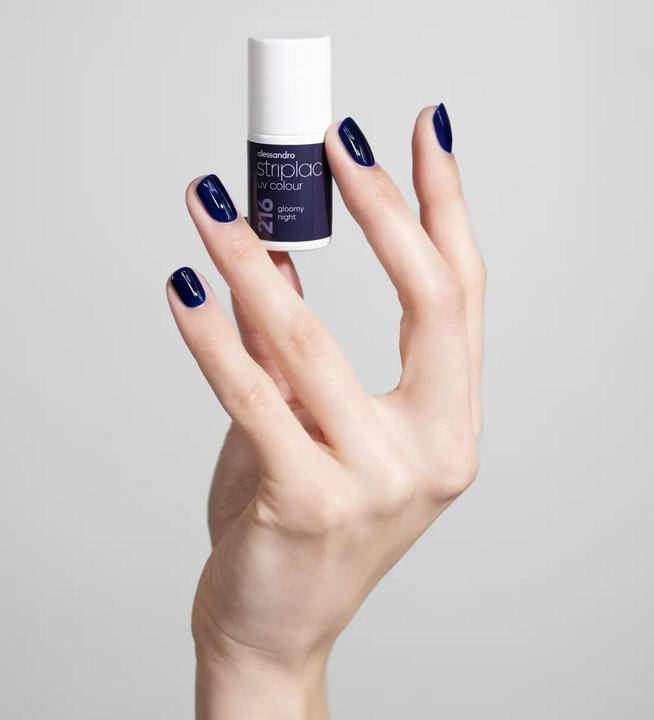 Produktbild Alessandro International Striplac UV Colour Gloomy Night 6.5 ml (Gloomy Night, UV-Gel Lack)